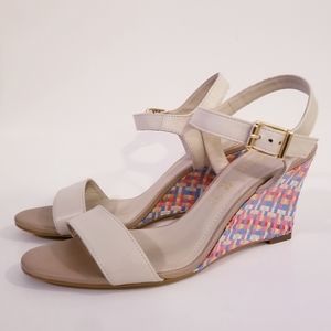 Anthropologie | Capelli Rossi Woven Wedge Pastel